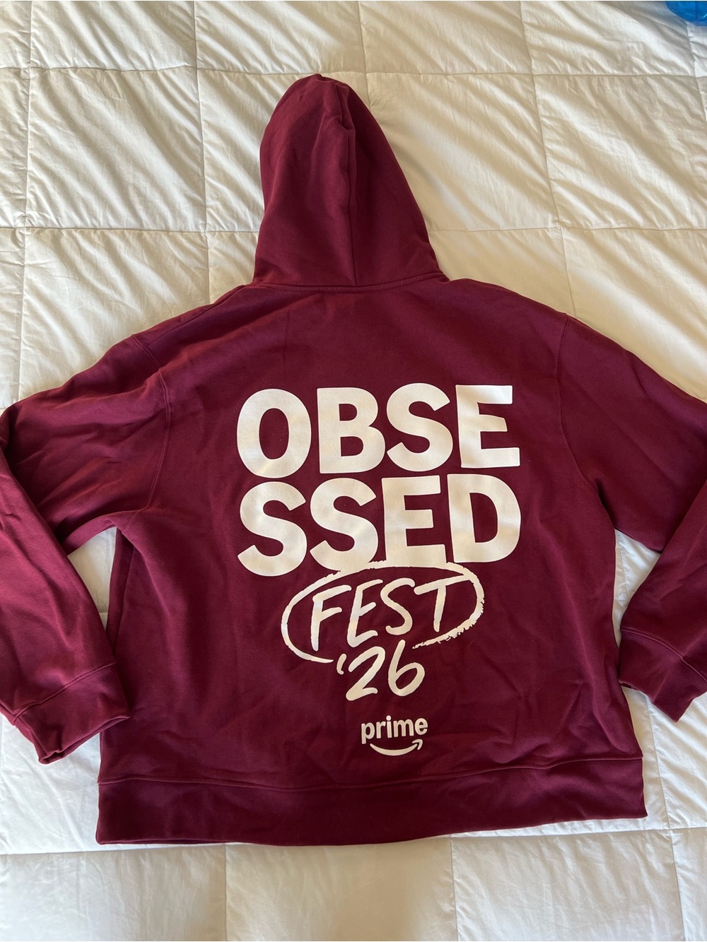 Exclusive Amazon Prime Obsessed Fest Merch Hoodie